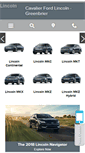Mobile Screenshot of cavalierlincoln.com